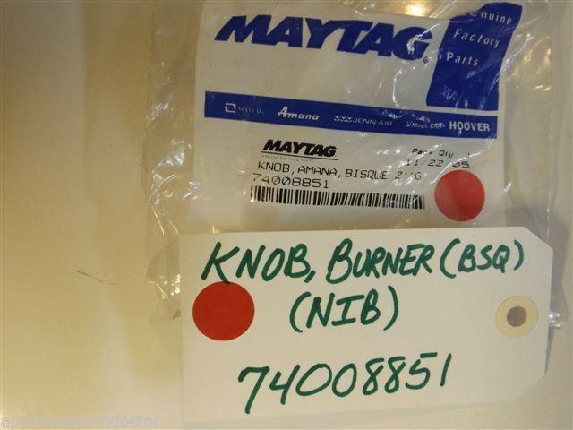 Maytag Gas Stove 74008851 Knob, Burner (bsq) NEW IN BOX Maytag Gas Stove 74008851 Knob, Burner (bsq) NEW IN BOX